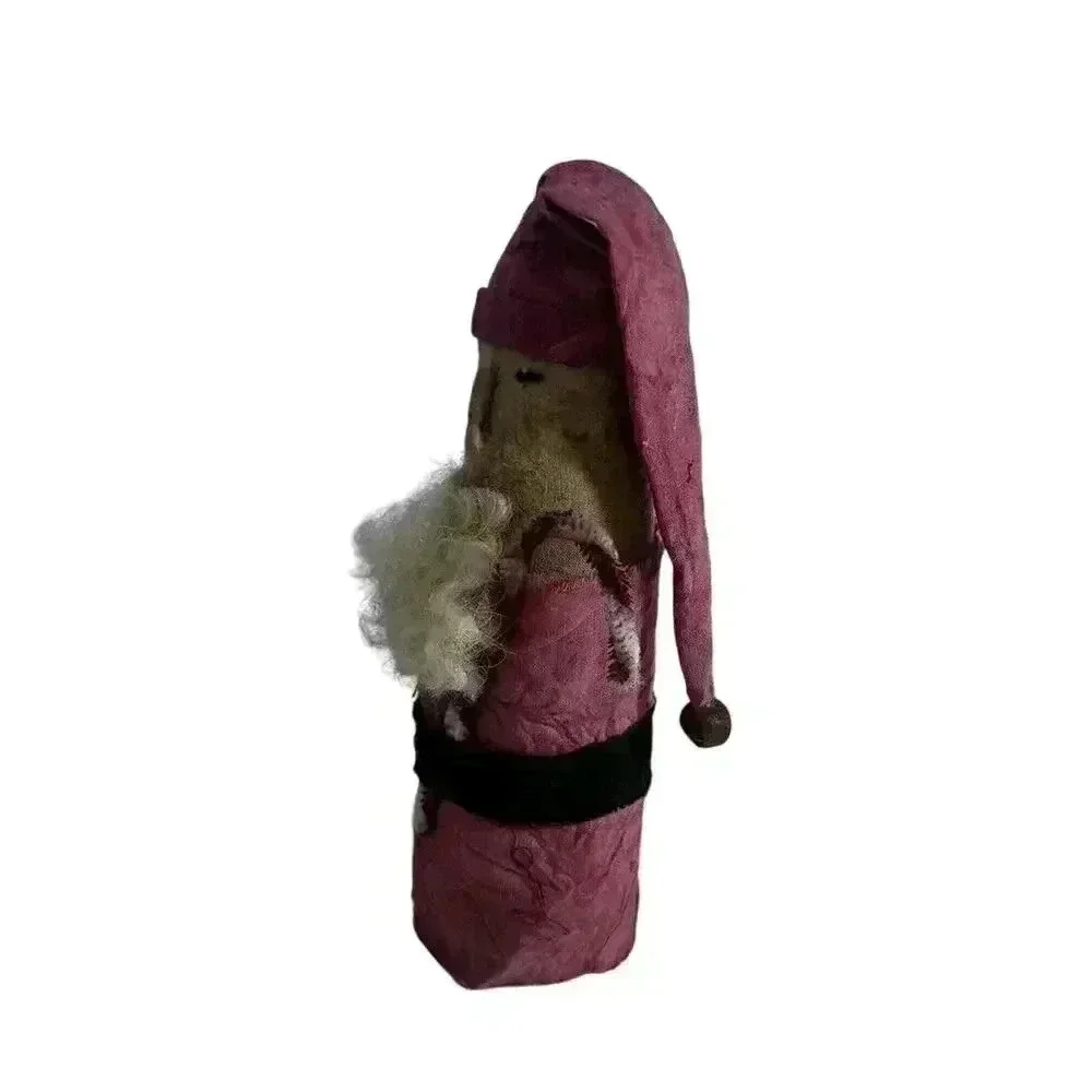 Handmade Santa Claus Standing Christmas Decoration Stuffed Fabric